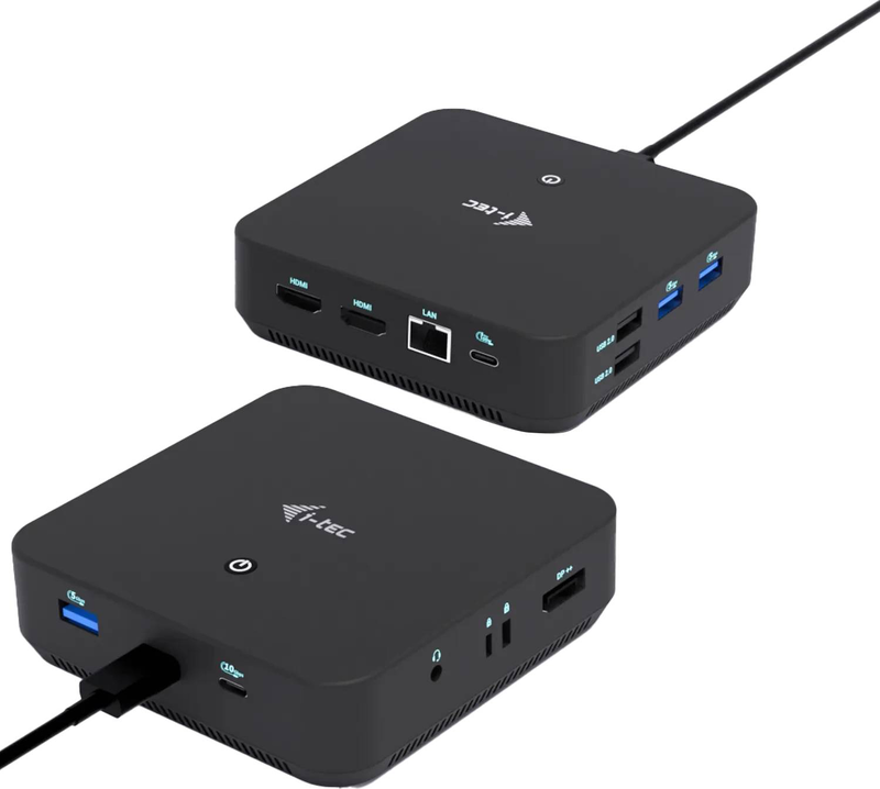 I-tec c31triplevideodppro USB-c triple video docking station 2x HDMI displayport 100w pd gigabit ethernet black-null