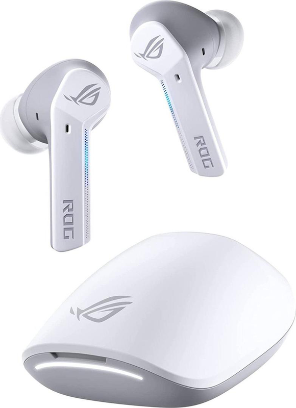 Asus rog cetra true wireless gaming earbuds anc 10mm drivers low-latency bluetooth ipx4 moonlight white-null
