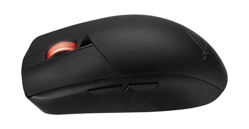 Asus rog strix impact III / mouse / optical / 7 buttons / wireless, wired / USB, 2.4 GHz, bluetooth 5.1 / USB rog omni wireless receiver / black, , medium-null