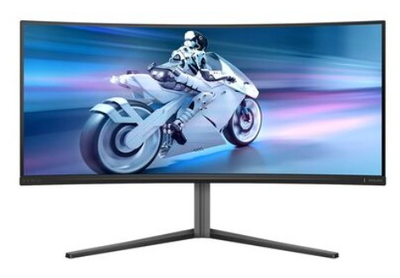 Philips monitor 34'', evnia, gaming, curved, cur qd OLED, g, 3440x1440, 175 hz, 0.03 ms, 32:9, g-sync, AMD freesync™ technology-premium pro, speakers, height adjustable, swivel, tilt, HDMI x 2, dp x 1, USB-c, USB hub, white, 3yw