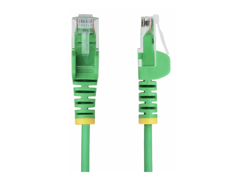 Startech.com 10m green slim cat6 ethernet cable, snagless, 28awg, lszh / patch cable / rj-45 (m) to rj-45 (m) / 10 m / 3.6 mm / utp / cat 5/5e/6 / ieee 802.3bt / halogen-free, snagless / green-null