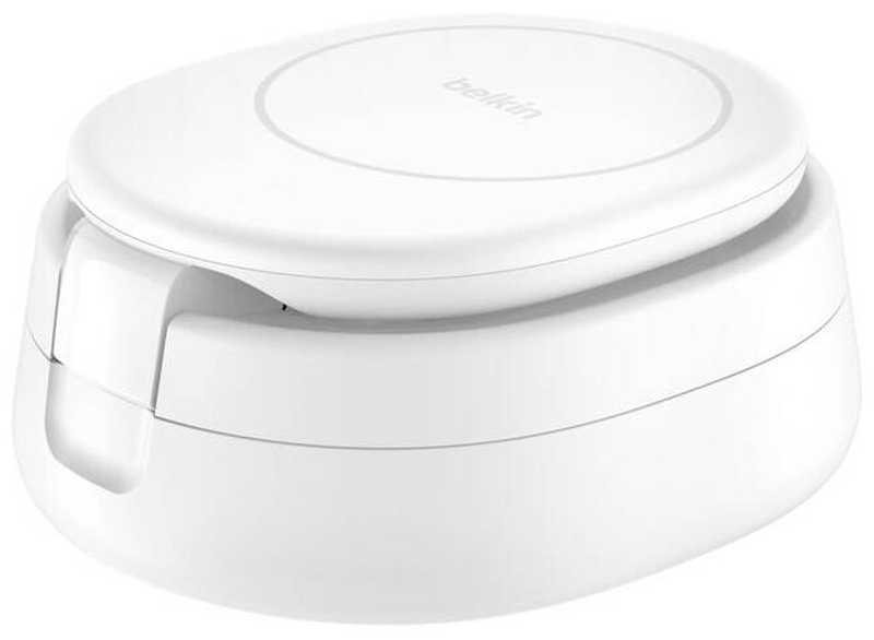 Belkin boostcharge / wireless charging stand / 2-in-1, qi2, magnetic, foldable + ac power adapter / 15 watt / white, , medium-null
