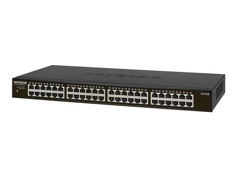 Netgear gs348 / switch / unmanaged / 48 x 10/100/1000 / desktop, rack-mountable, , medium-null
