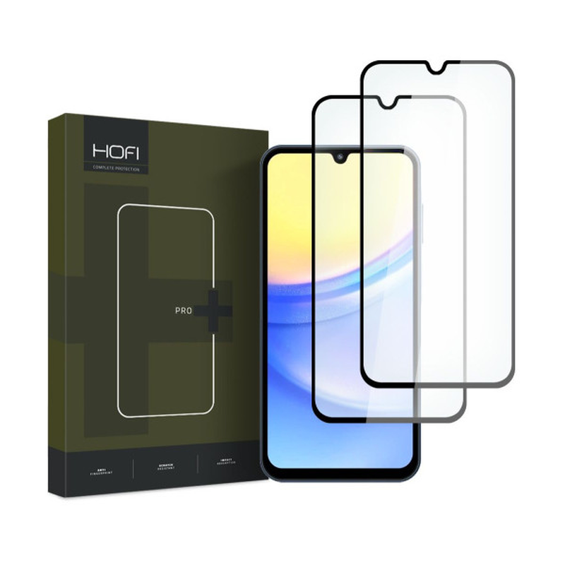 Hofi glass pro+ samsung galaxy a15 4G/5G / a25 5G black (2pcs), , medium-null