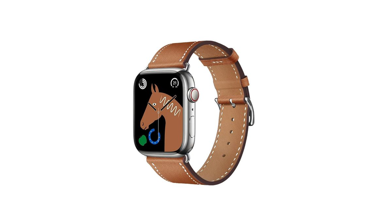 Hoco strap for apple watch 38/40/41mm elegant leather wa17 brown, , medium-null
