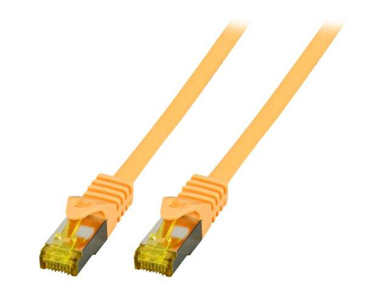 Efb-elektronik / patch cable / rj-45 (m) to rj-45 (m) / 50 cm / sftp, pimf / cat 7 (cable) / cat 6a (connectors) / halogen-free, molded / yellow-null