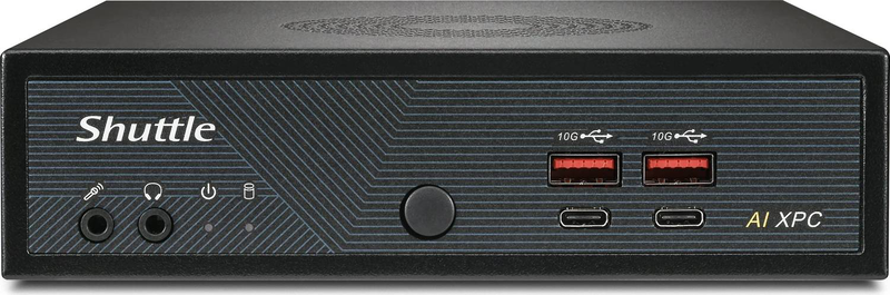 Shuttle xpc slim dn11h7 ai pc barebone mini pc core ultra 7 155h arc graphics 4x 2.5GBe no ram no SSD no os black-null