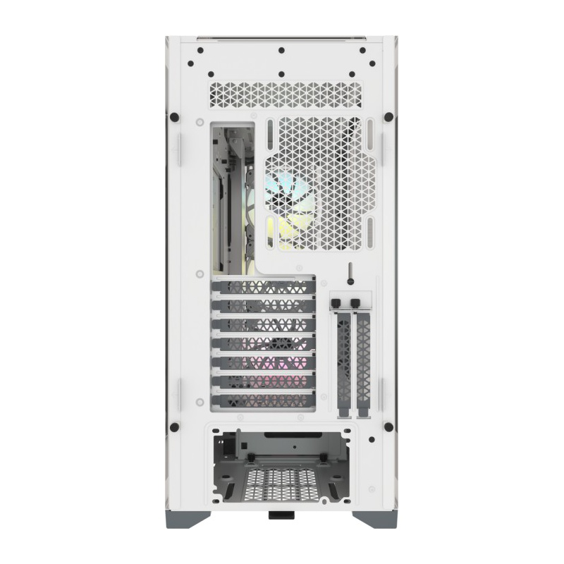 Corsair icue 5000x rgb tempered glass mid-tower atx pc smart case (cc-9011213-ww)-null