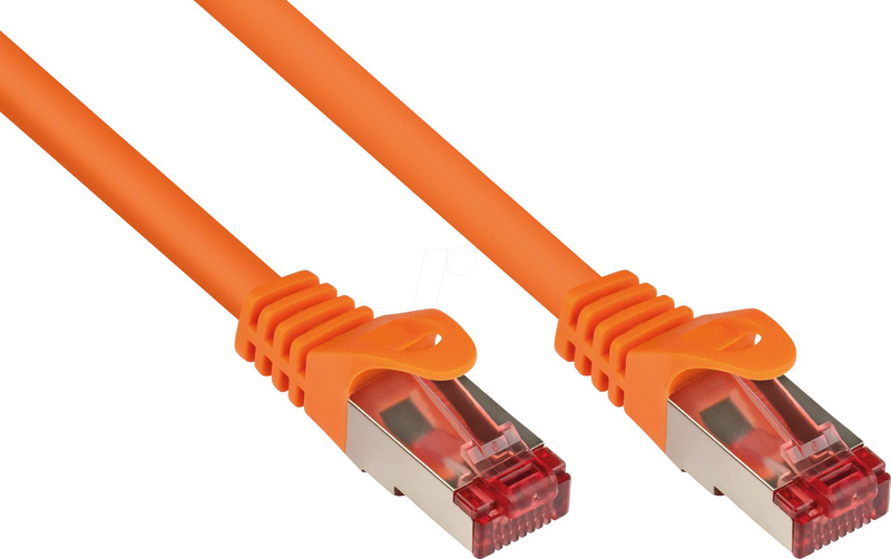 Good connections rns - patch cable - rj-45 (m) to rj-45 (m) - 1 m - sftp, pimf - cat 6 - molded, snagless - orange-null