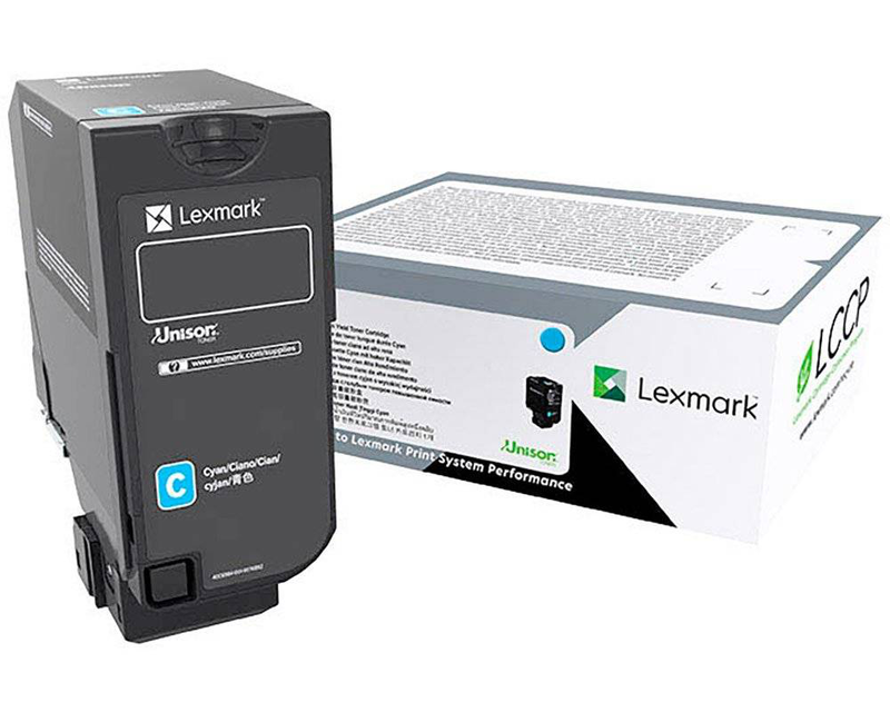 Lexmark 74c2sce original cyan corporate toner 7,000 pages for cs720 cs725 cx725 colour lasers, , medium-null