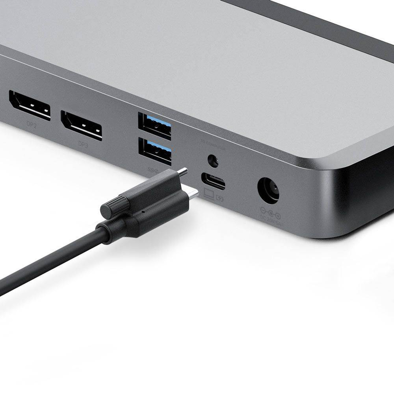 Alogic mx3 duprmx3-ww USB-c dp alt mode docking station triple 4k displayport 100w pd 1GBe sd reader space grey-null