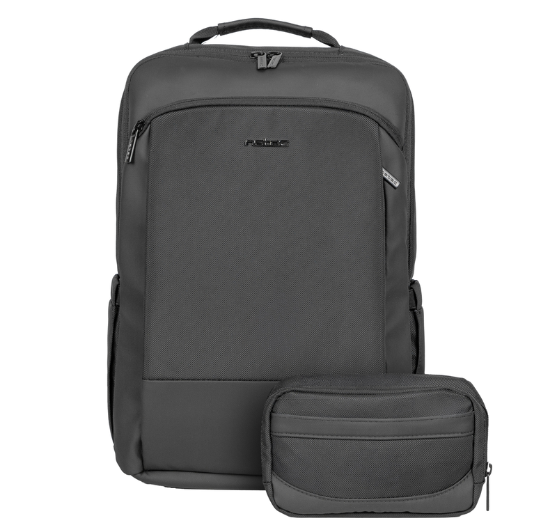 Natec laptop backpack 15.6 19l black + organiser kudu plus-null