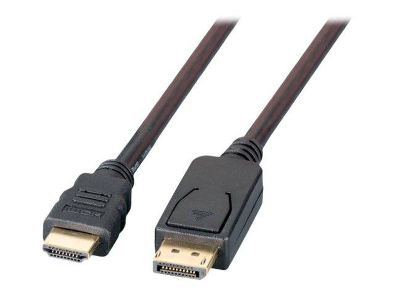Efb-elektronik / adapter cable / displayport male locking to HDMI male / 3 m / shielded / black / molded, 1080p support-null
