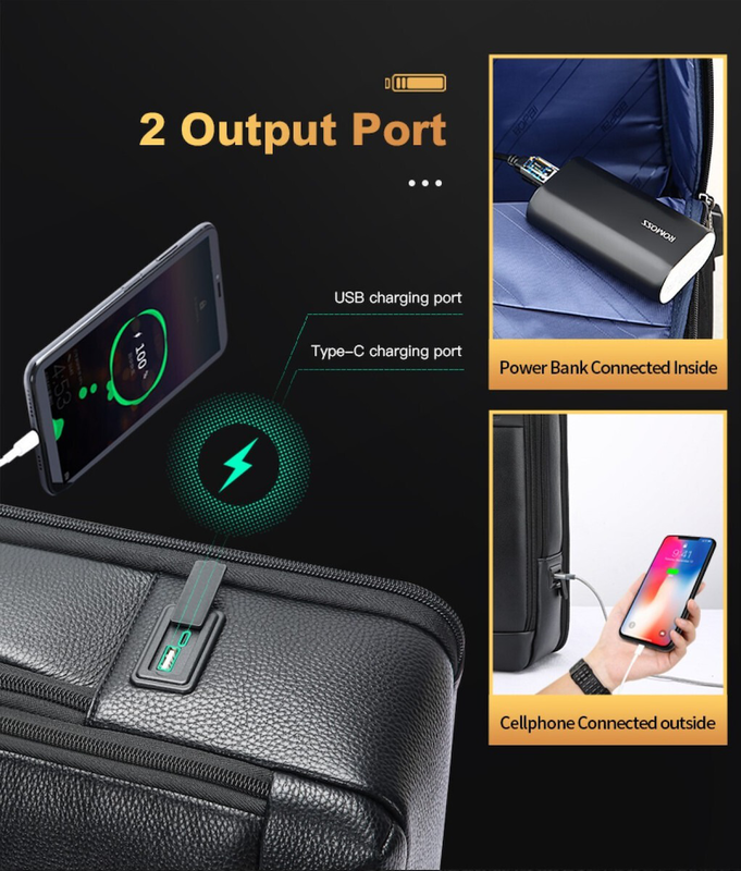 Bopai verano leather laptop backpack 15.6&Prime;, , medium-null