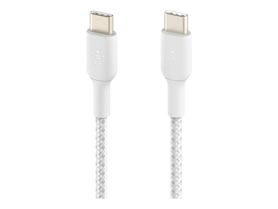 Belkin boost charge / USB cable / 24 pin USB-c (m) to 24 pin USB-c (m) / USB 2.0 / 3 a / 1 m / USB power delivery (60w) / white (pack of 2), , medium