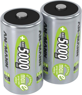 Ansmann d size pack of 2d 5000mAh, , medium
