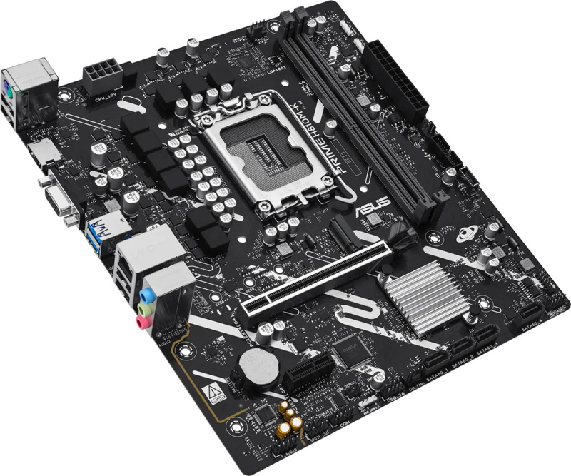 Asus prime h810m-k micro-atx motherboard lga 1851 intel h810 ddr5 pcie 4.0 m.2 HDMI vga gbe lan black-null