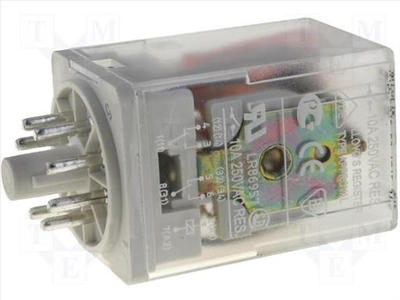 12vdc 10a/250v  8pin  relay electromagnetic, , medium