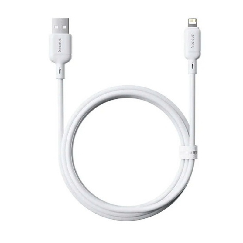 Baseus silky lightning cable to USB-a 2m - white, , medium-null