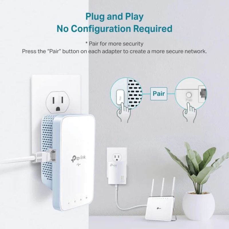 Product image: Tp-link tl-wpa7517 kit v1 powerline διπλό για ασύρματη σύνδεση wi‑fi 5 και θύρα gigabit ethernet, , medium-null
