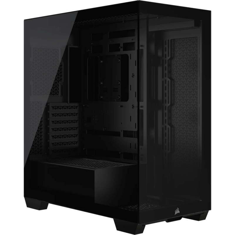 Corsair 3500x windowed mid-tower tempered glass - black (cc-9011276-ww)-null