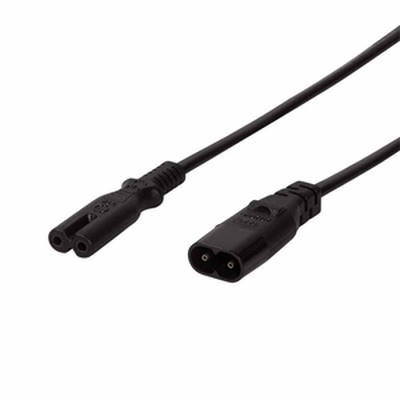 Cp129 2m power cord c8 male>c7 fem logilink, , medium