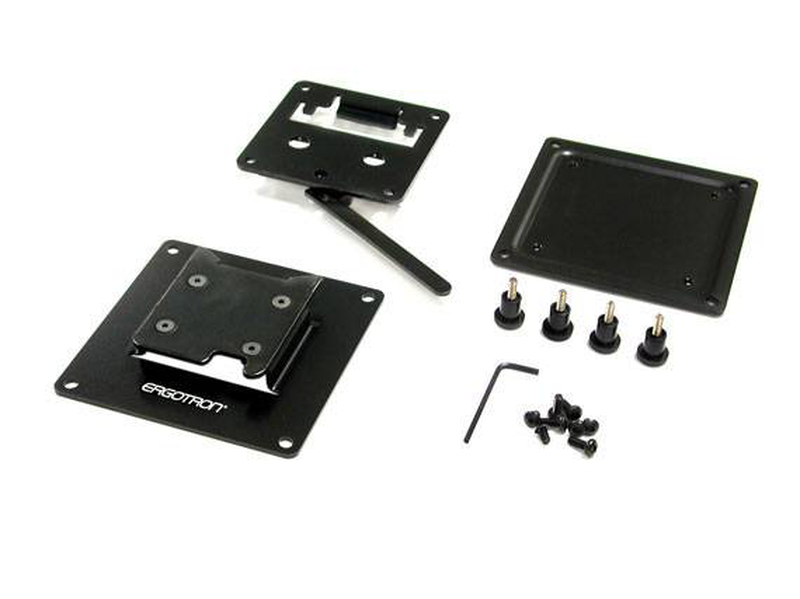 Ergotron fx30 60-239-007 fixed ultra-low-profile monitor wall mount up to 30lb vesa black-null