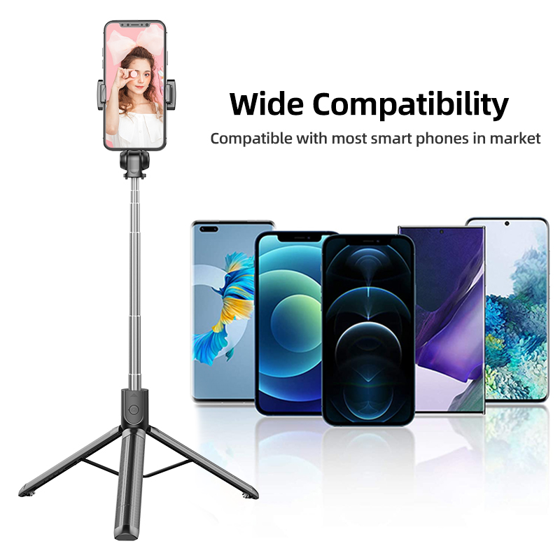 Adjustable phone tripod-null