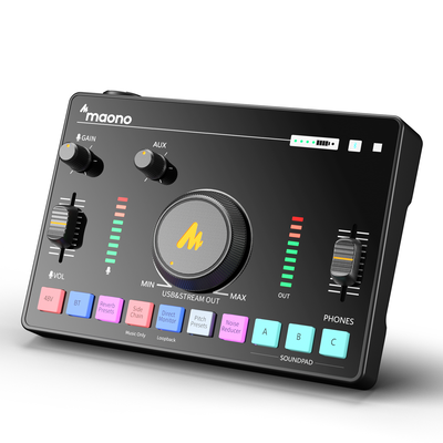 Maono streaming audio mixer console amc2 neo