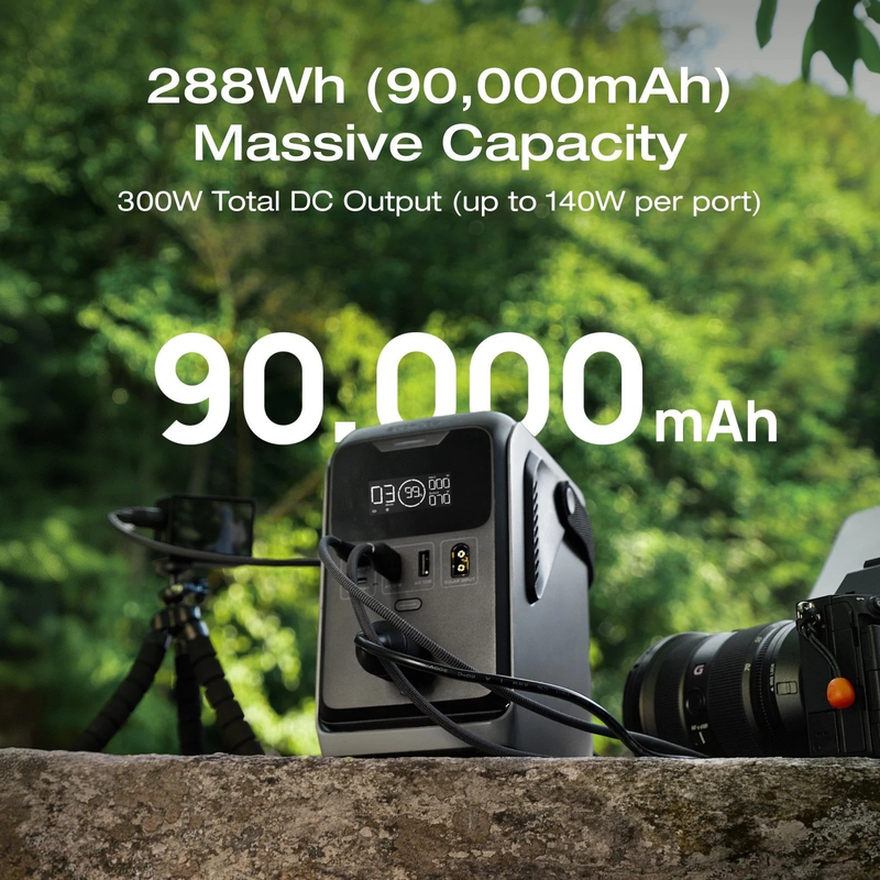 Ecoflow trail 300 dc portable power station 288wh, , medium-null