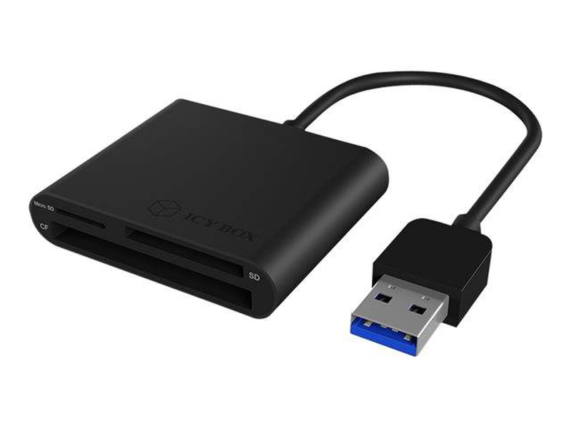 Raidsonic icy box ib-cr301-u3 / card reader (cf i, sd, cf, microsd, sdhc, sdxc, sdhc uhs-i, sdxc uhs-i) / USB 3.0, , medium-null