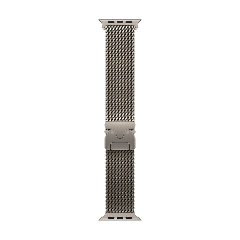 49mm titanium milanese loop natural large-null