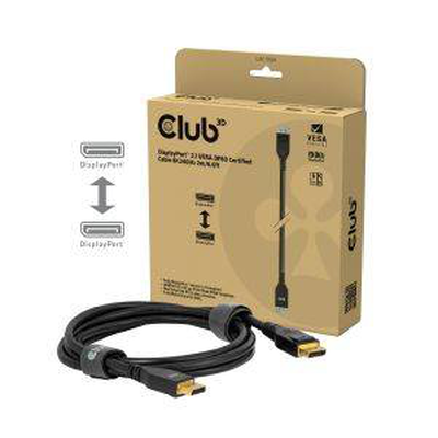 Club 3d displayport 2.1 vesa dp80 certified cable 8k240hz 2m, , medium