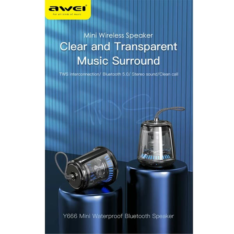 Mini portable outdoor wireless speaker - awei y666, , medium-null