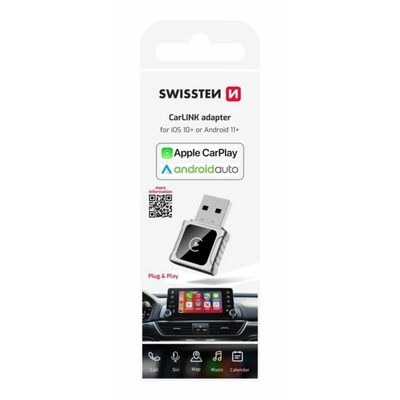 Swissten &alpha;&nu;&tau;ά&pi;&tau;&omicron;&rho;&alpha;&sigmaf; carlink &gamma;&iota;&alpha; apple carplay & android auto 20114040, , medium