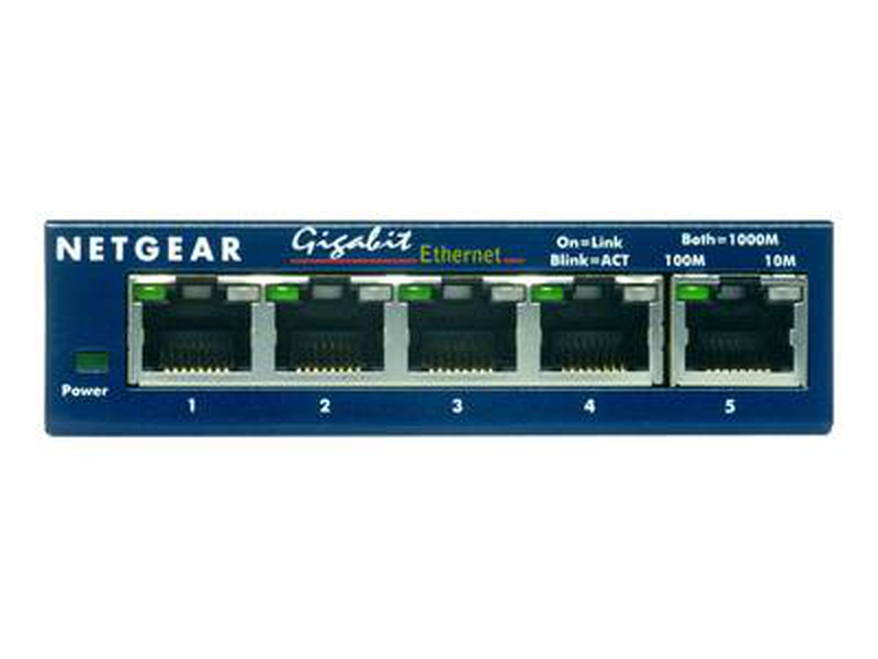 Netgear 5-port gigabit ethernet switch 10/100/1000 mbps, , medium-null