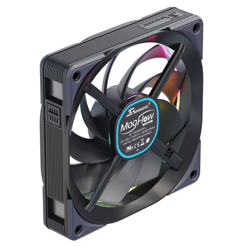 Seasonic magflow argb / fan / 12 cm / 2000 rpm / 2.28 mmh2o / 12 v / black, , medium-null