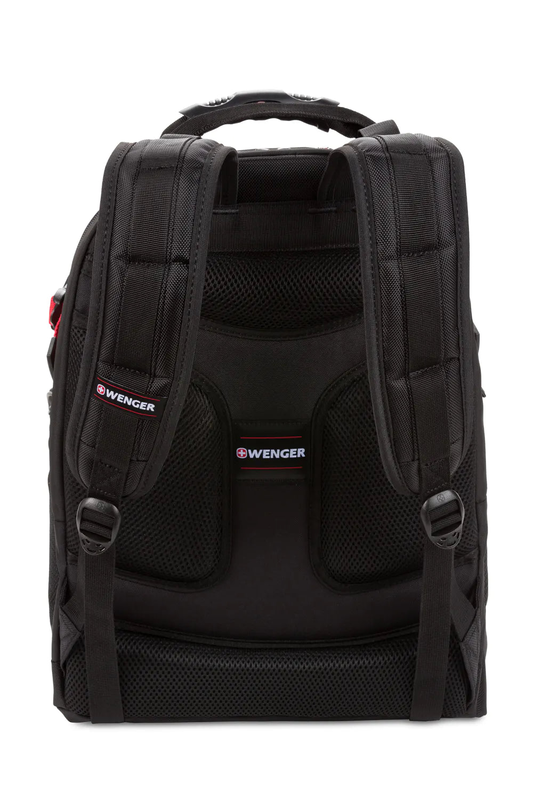 Wenger maxxum 16 inch laptop backpack - black/red, , medium image number null