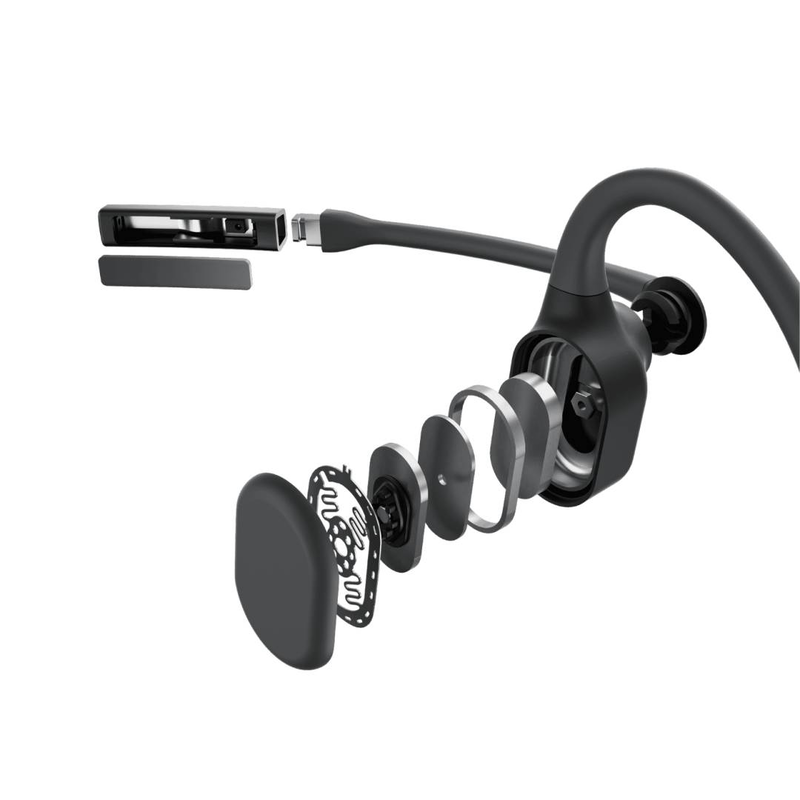 Shokz opencomm2 uc / 2025 upgrade / headset / open ear / behind-the-neck mount / bluetooth / wireless / USB-c via bluetooth adapter / black / zoom certified, , medium-null