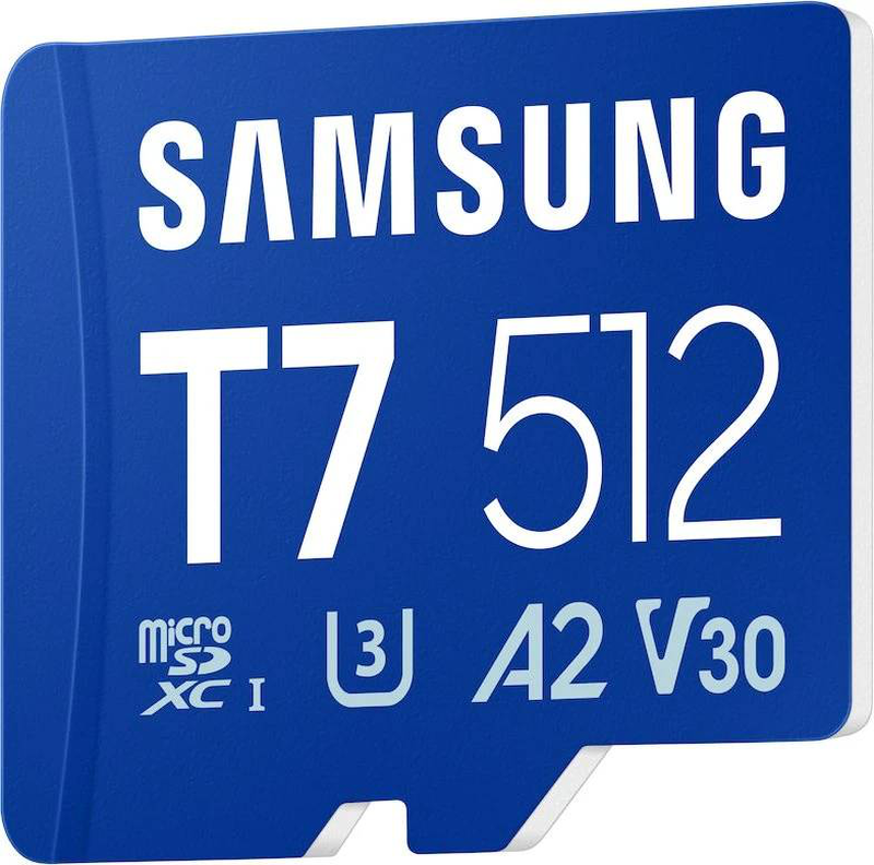 Samsung t7 512GB microsdxc uhs-i memory card 170mb/s u3 v30 a2 class 10 (mb-mb512t)-null