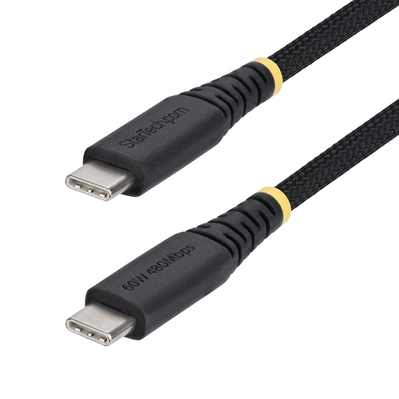 Startech.com 2m USB-c charging cable | 60w pd | black | 6.6 ft [2 m] | straight-null