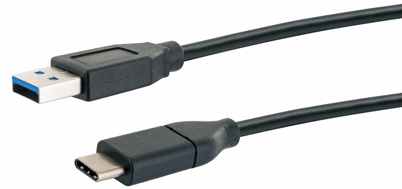 Schwaiger professional / USB cable / USB type a (m) to USB-c (m) / USB 3.1 / 1 m / black-null