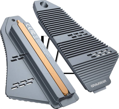 Graugear g-PS5hs04 - 90 g - 126 mm - 66 mm - 14 mm heat pipe cooler for playstation 5 memory extension, , medium
