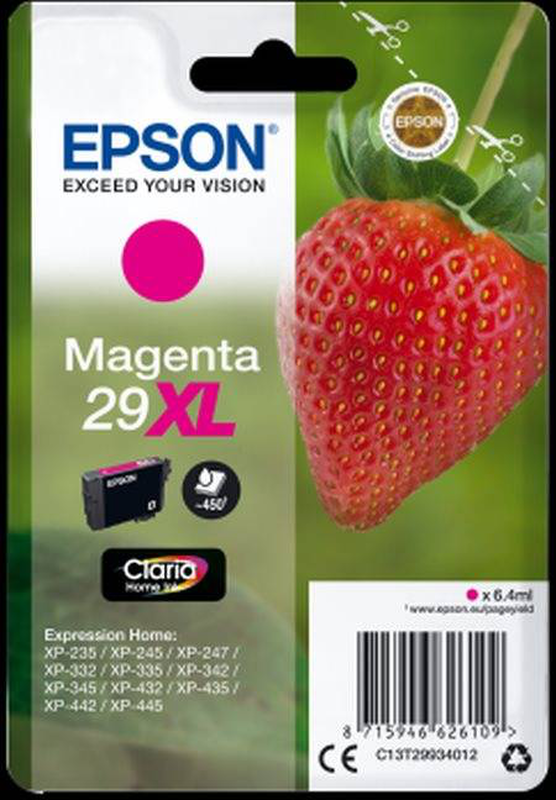 Epson 29xl / 6.4 ml / xl / magenta / original / blister / ink cartridge / for expression home xp-235, 245, 247, 332, 335, 342, 345, 432, 435, 442, 445, , medium-null