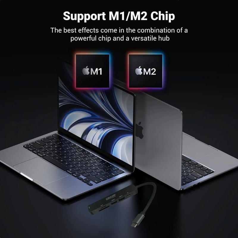 Green lyca g-1300 6-in-1 hub | fast charging & multiport connectivity, , medium-null