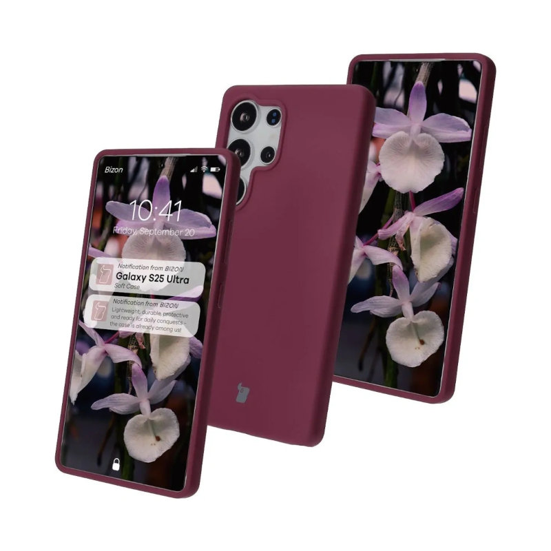 Product image: Bizon soft case samsung galaxy s25 ultra dark purple, , medium-null