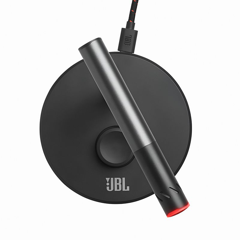 Jbl quantum stream talk condenser microphone USB-c volume knob (black), , medium-null