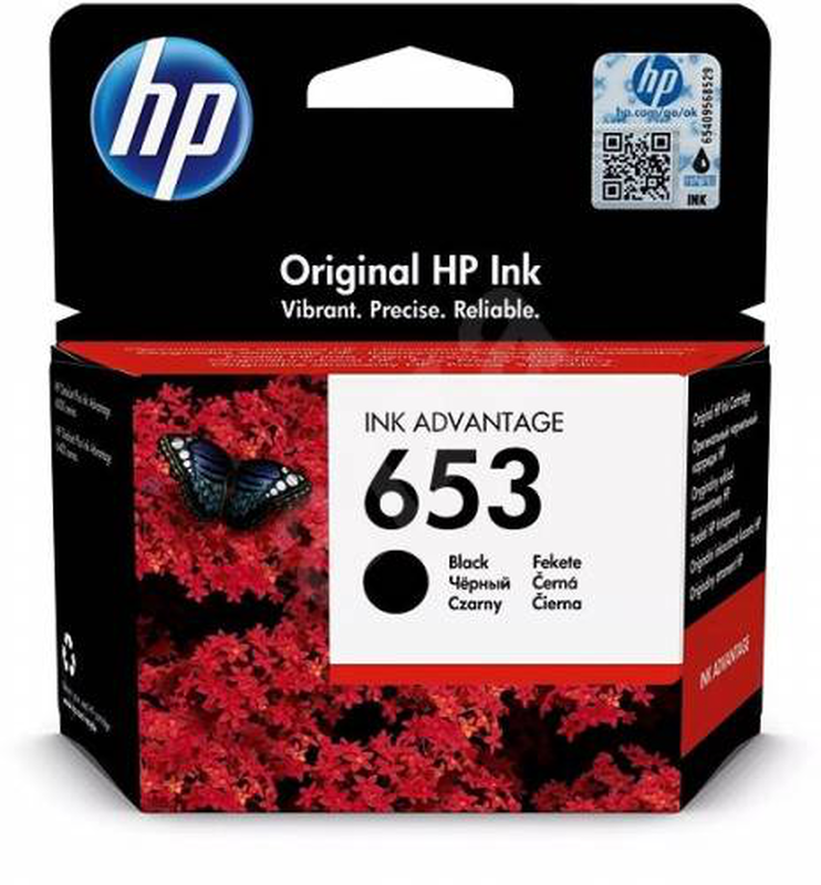 Hp ink cartridge 653 black, , medium-null