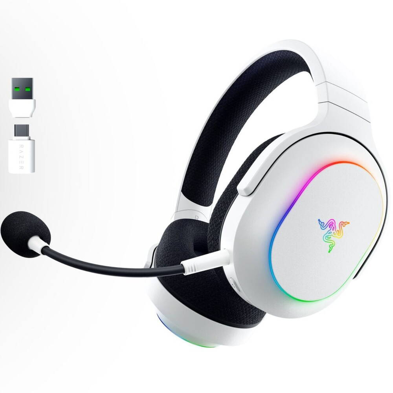 Razer barracuda x chroma rgb wireless & bluetooth pc PS5 switch android gaming headset white-null