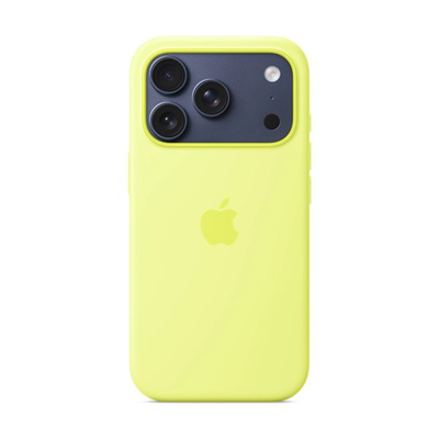 iPhone 17 pro silicone case neon yellow, Yellow, medium